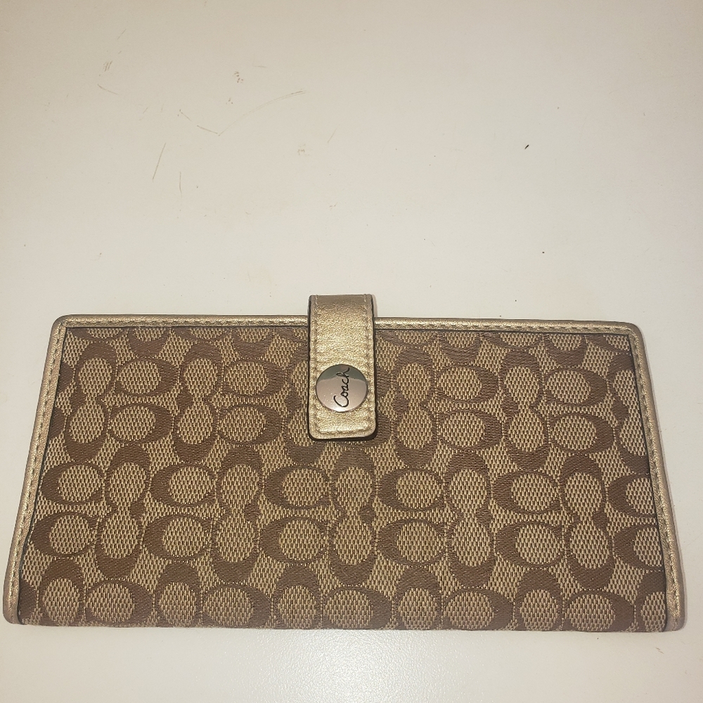 Coach checkbook holder